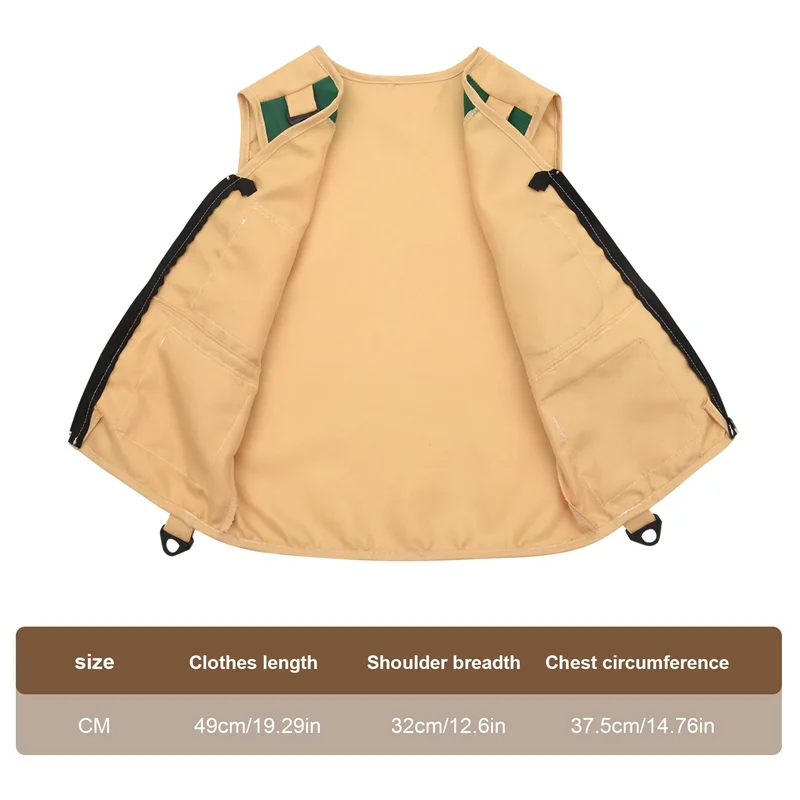 A63T-Outdoor Adventure Kit,Young Kid's Khaki Cargo Vest And Hat Comfortable And Durable Explorer Costume Role Play
A63T-Outdoor Adventure Kit,Young Kid's Khaki Cargo Vest And Hat Comfortable And Durable Explorer Costume Role Play