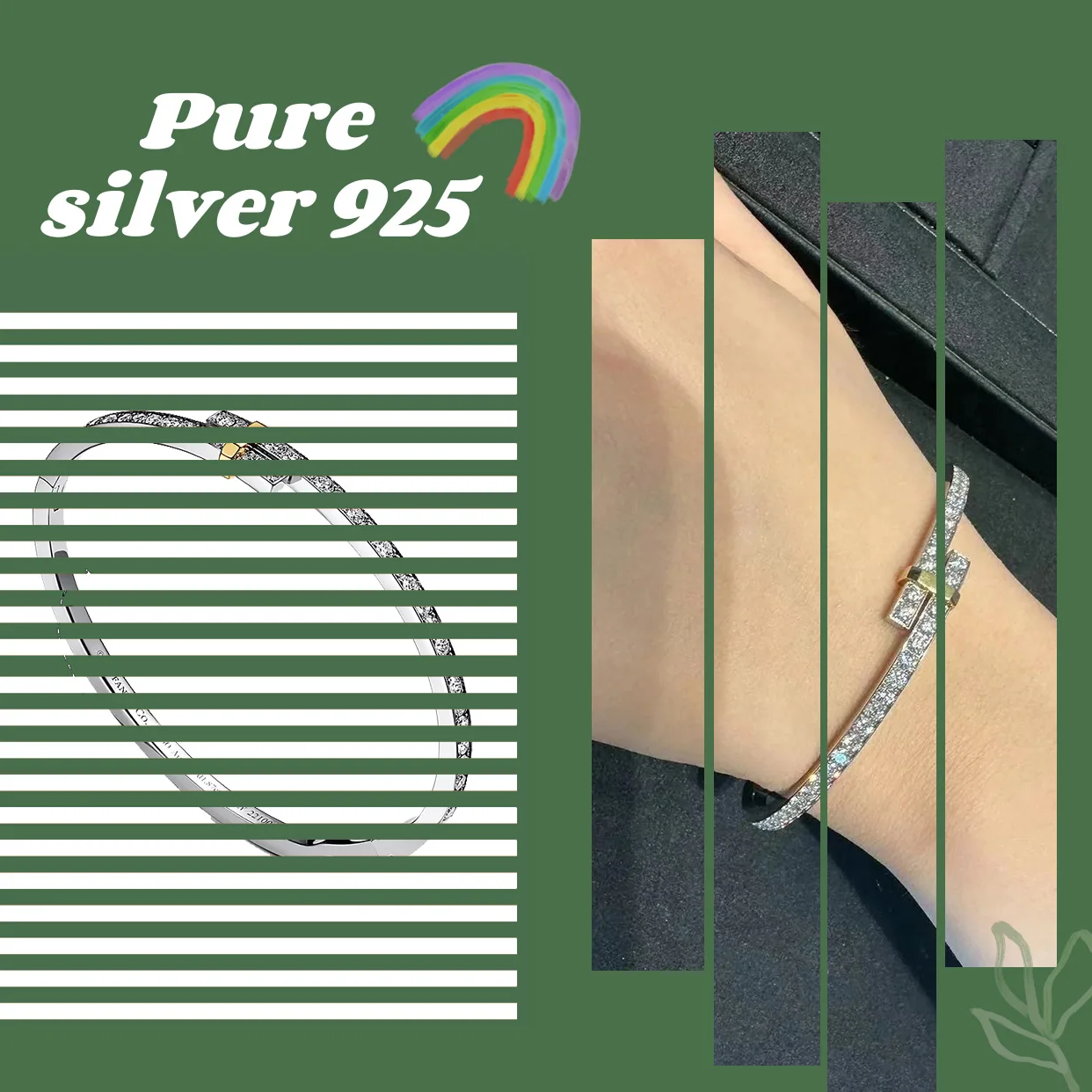 Elegant temperament, exquisite niche fashion, pure silver bracelet S925, preferred gift for women's bracelets
Elegant temperament, exquisite niche fashion, pure silver bracelet S925, preferred gift for women's bracelets