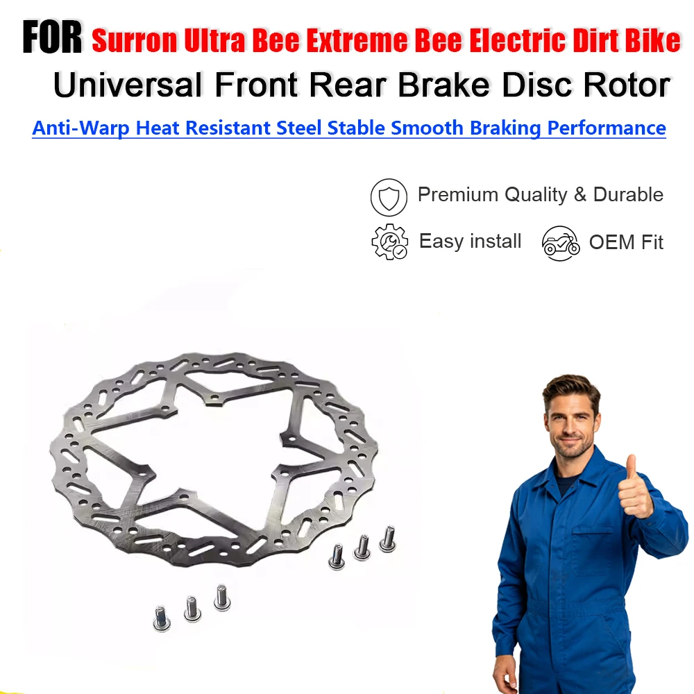 Front Rear Universal Brake Disc Rotor Replacement Part For Surron Ultra Bee Extreme Bee Electric Dirt Bike
Front Rear Universal Brake Disc Rotor Replacement Part For Surron Ultra Bee Extreme Bee Electric Dirt Bike