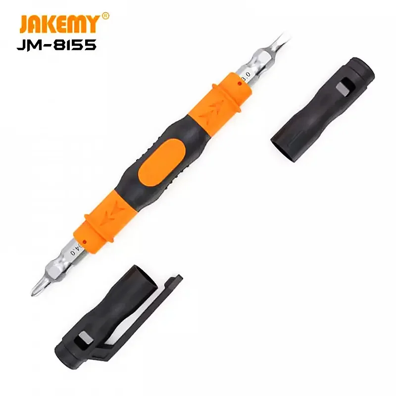 JAKEMY Precision Screwdriver Kit Magnetic Screw Driver Slotted Phillips Bits JM-8155 Electrician Mobile Phone Repair Tools
JAKEMY Precision Screwdriver Kit Magnetic Screw Driver Slotted Phillips Bits JM-8155 Electrician Mobile Phone Repair Tools