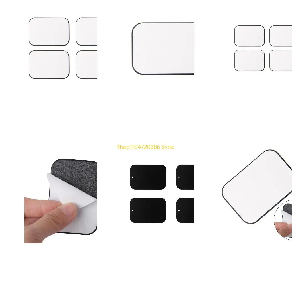 K0EA 4Pcs Replacement Metal Rectangular Magnetic Plate Sticker For Phone Mount Holder
K0EA 4Pcs Replacement Metal Rectangular Magnetic Plate Sticker For Phone Mount Holder