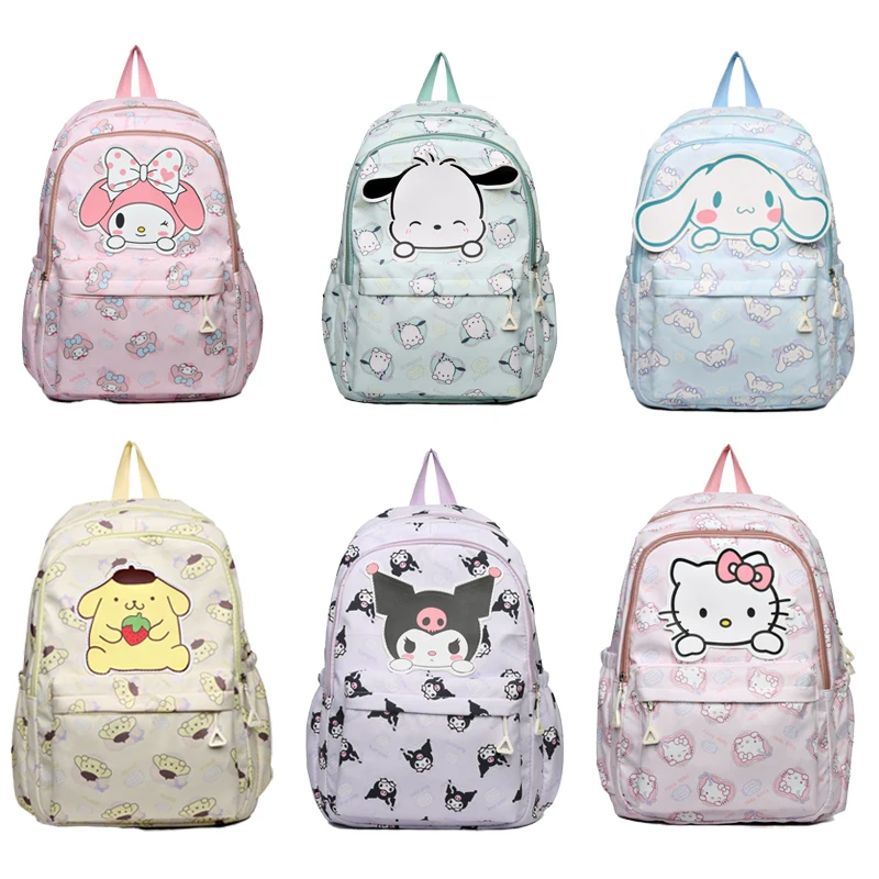 Рюкзак Sanrio, аниме Kuromi Cinnamoroll My Melody, студенческая сумка, большая вместительная женская сумка для детей, подарок на день рождения для девочек
Рюкзак Sanrio, аниме Kuromi Cinnamoroll My Melody, студенческая сумка, большая вместительная женская сумка для детей, подарок на день рождения для девочек