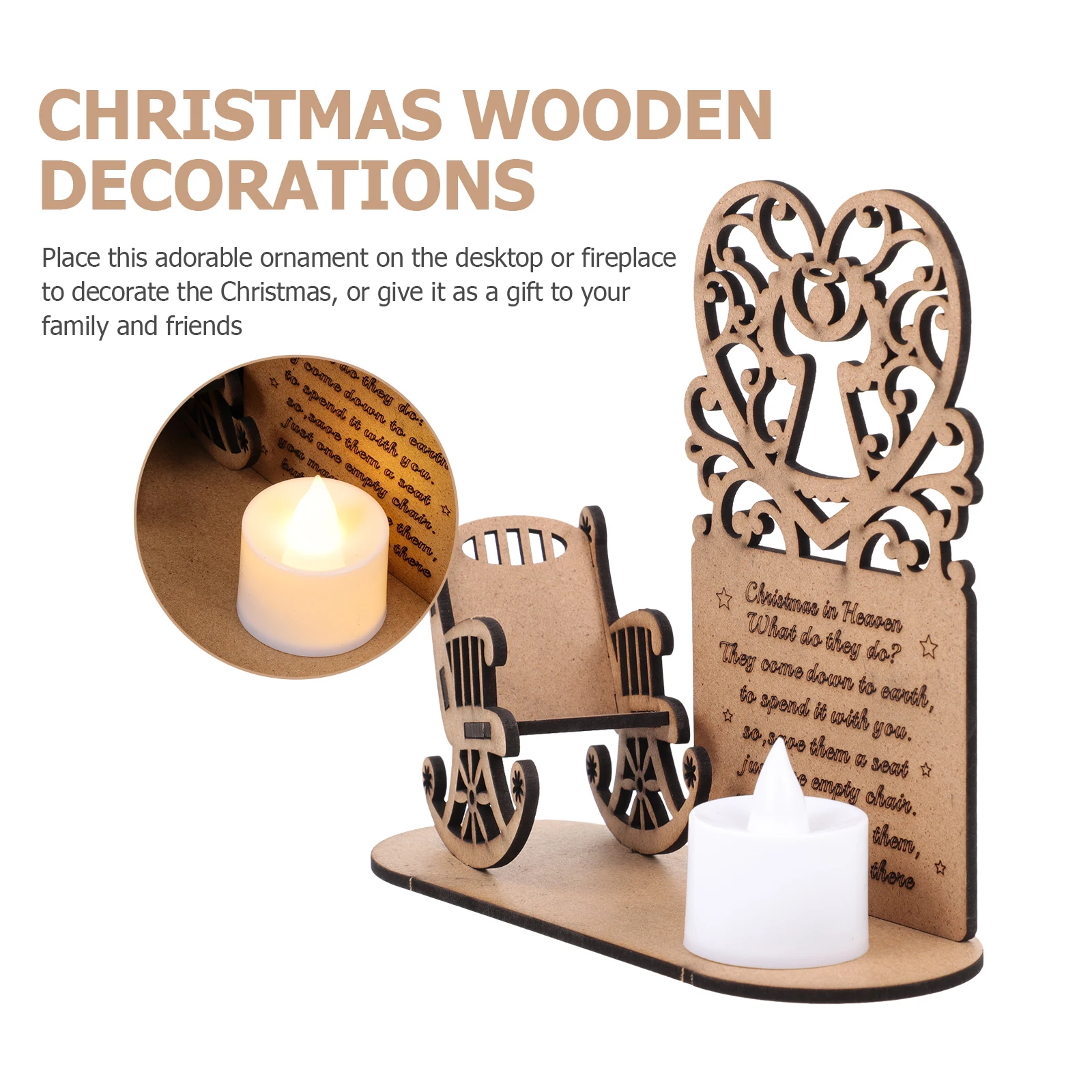 1pc Christmas Wooden Diy Decor Craft Xmas Ornament Wood Small Adornment Festival Scene Desktop Decoration Durable Creative Xmas 
1pc Christmas Wooden Diy Decor Craft Xmas Ornament Wood Small Adornment Festival Scene Desktop Decoration Durable Creative Xmas