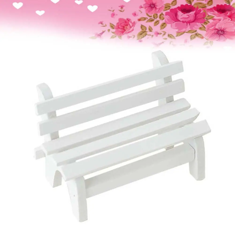 Miniature Wooden Double Garden Bench White Micro Landscape Ornament for Photo Booth Props Home Desk Shelf Decor Mini House
Miniature Wooden Double Garden Bench White Micro Landscape Ornament for Photo Booth Props Home Desk Shelf Decor Mini House