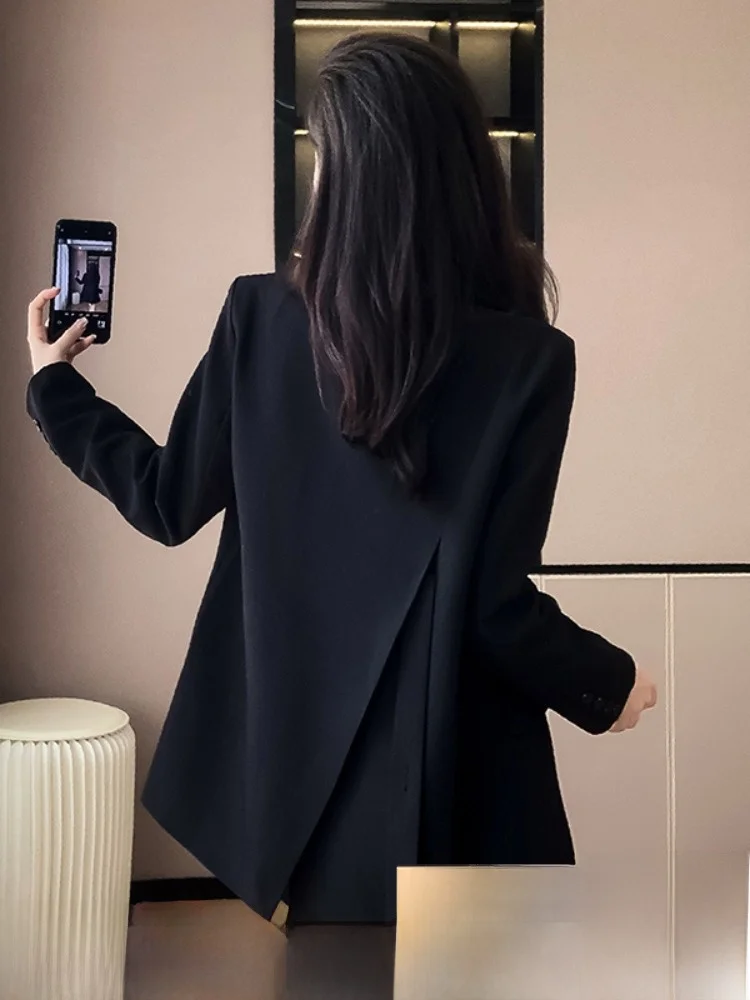 Black Suit Jacket Short Casual Fashionable Women's Spring Autumn Winter New Style Small Size Leisure Top Polyester Fiber
Black Suit Jacket Short Casual Fashionable Women's Spring Autumn Winter New Style Small Size Leisure Top Polyester Fiber