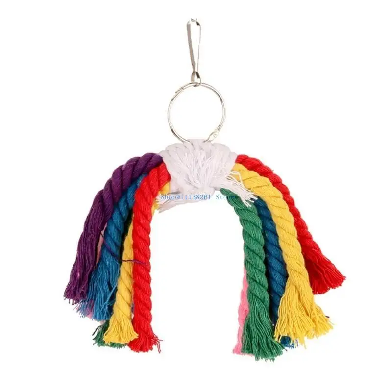 H05E Parrot Entertainment Toy Hanging Cotton Rope Cage Hanging for Bird Engagement
H05E Parrot Entertainment Toy Hanging Cotton Rope Cage Hanging for Bird Engagement