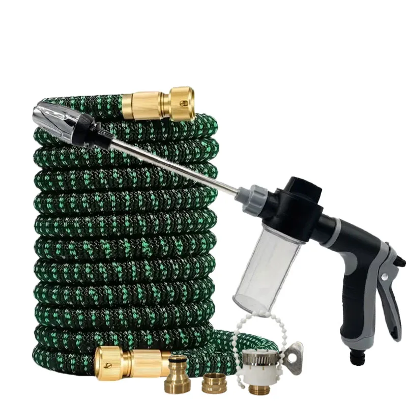 Расширяемая садовая ирригационная водопроводная труба, пистолет для пенопласта с длинным стержнем высокого давления, используется для орошения садовой фермы и мойки автомобилей 
Расширяемая садовая ирригационная водопроводная труба, пистолет для пенопласта с длинным стержнем высокого давления, используется для орошения садовой фермы и мойки автомобилей