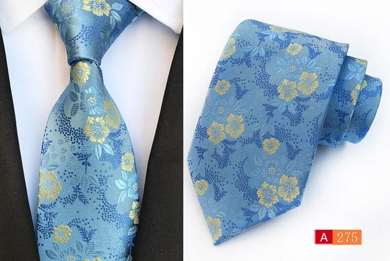 New Men's Silk Tie Classic Floral Light Blue Yellow JACQUARD WOVEN Handmade Silk Men's Tie Necktie
New Men's Silk Tie Classic Floral Light Blue Yellow JACQUARD WOVEN Handmade Silk Men's Tie Necktie