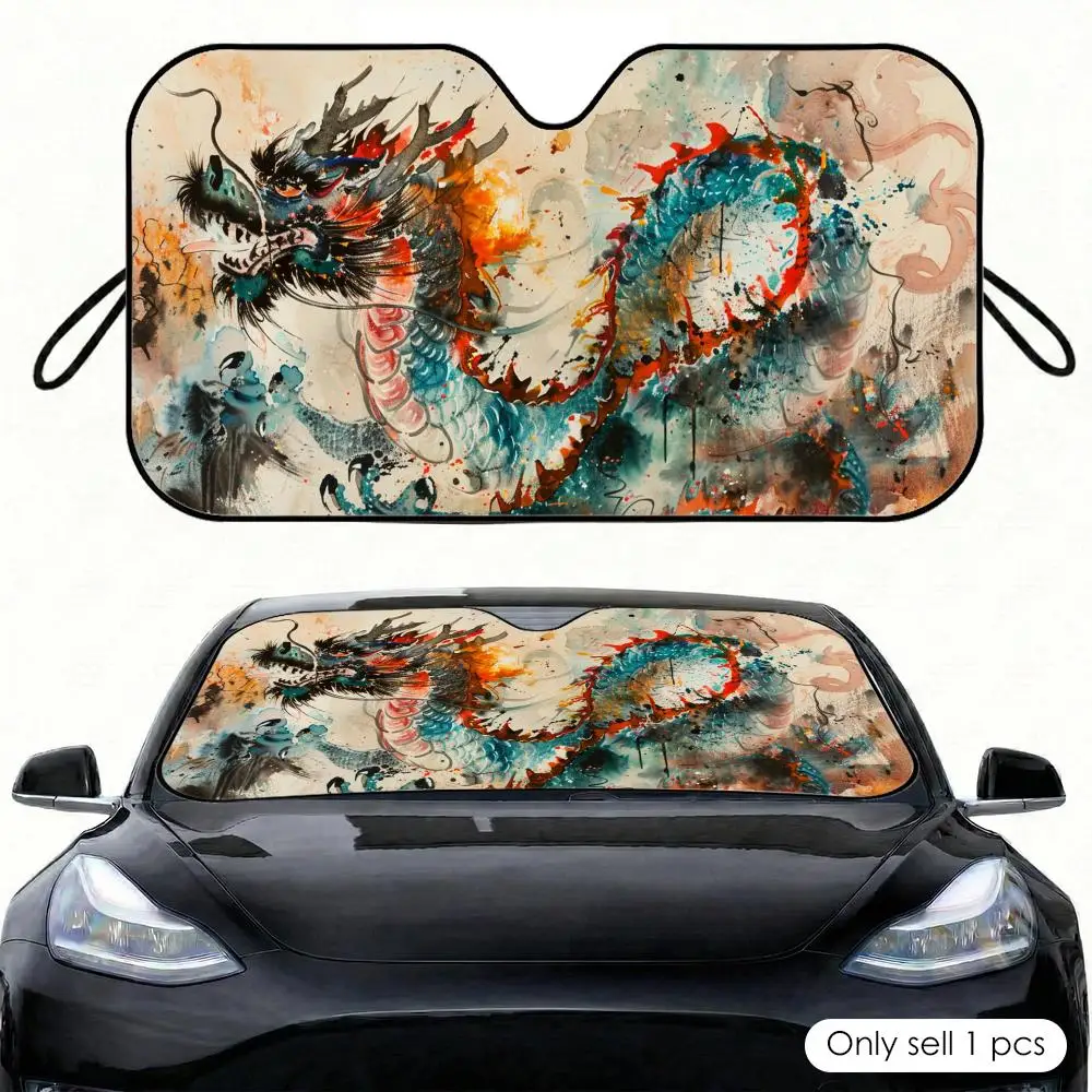 Chinese Dragon Sun Visor Car Visor Sunshade Windshield Cover Aluminum Foil UV Protector Heat Insulation Reusable
Chinese Dragon Sun Visor Car Visor Sunshade Windshield Cover Aluminum Foil UV Protector Heat Insulation Reusable