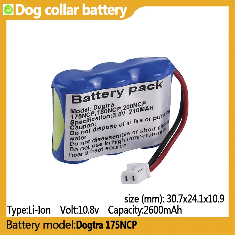 Dogtra 175NCP capacity 2100mAh 3.6v NI-MH battery,suitable for 180NCP,200NCP,202NCP,210NCP,22000NCP,EF-3000,Dog collar batteryy
Dogtra 175NCP capacity 2100mAh 3.6v NI-MH battery,suitable for 180NCP,200NCP,202NCP,210NCP,22000NCP,EF-3000,Dog collar batteryy