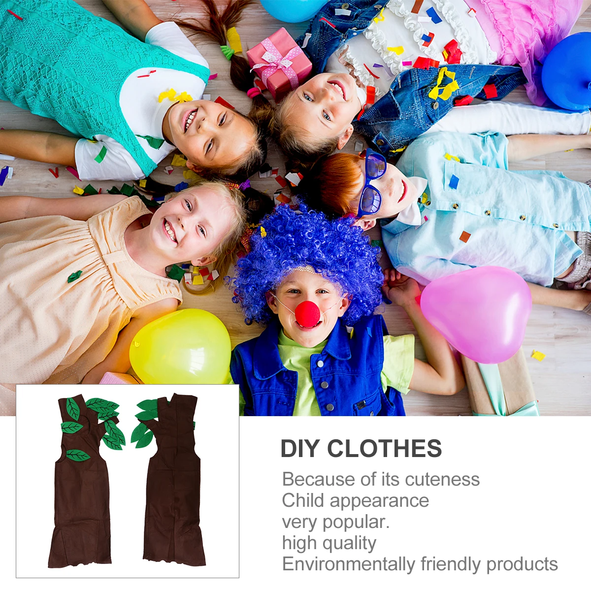 1set Small Tree Clothes Kids Halloween Costume Dress Set Performance Comfortable Stage Play Cosplay Fruit Theme Premium Material
1set Small Tree Clothes Kids Halloween Costume Dress Set Performance Comfortable Stage Play Cosplay Fruit Theme Premium Material