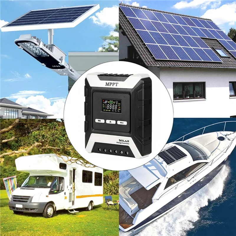 Charge Controller For 12V/24V/48V Lithium/Lead-Acid/Iron Phosphate Battery For Off-Grid Solar Systems
Charge Controller For 12V/24V/48V Lithium/Lead-Acid/Iron Phosphate Battery For Off-Grid Solar Systems