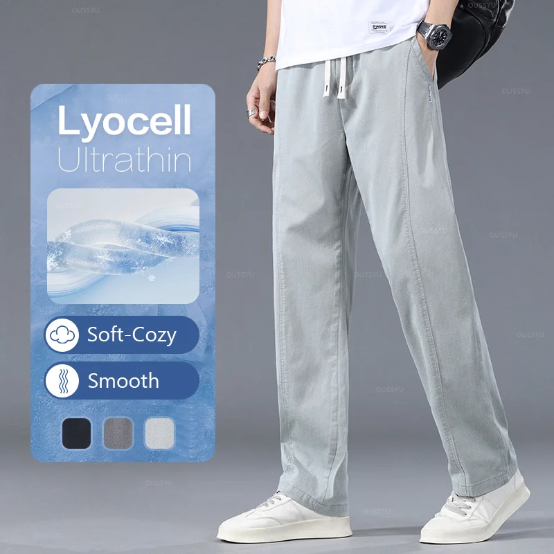 Летние тонкие мягкие мужские повседневные брюки Lyocell, свободные широкие брюки с эластичной талией, Серые Рабочие повседневные брюки для мужчин, аналогичные
Летние тонкие мягкие мужские повседневные брюки Lyocell, свободные широкие брюки с эластичной талией, Серые Рабочие повседневные брюки для мужчин, аналогичные