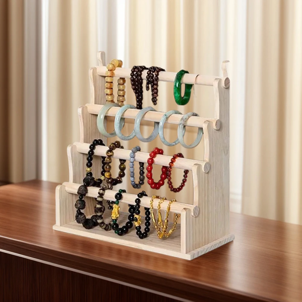 4 Layer Wooden Bracelet Holder Bracelet Display Stand Jewelry Organizer
4 Layer Wooden Bracelet Holder Bracelet Display Stand Jewelry Organizer