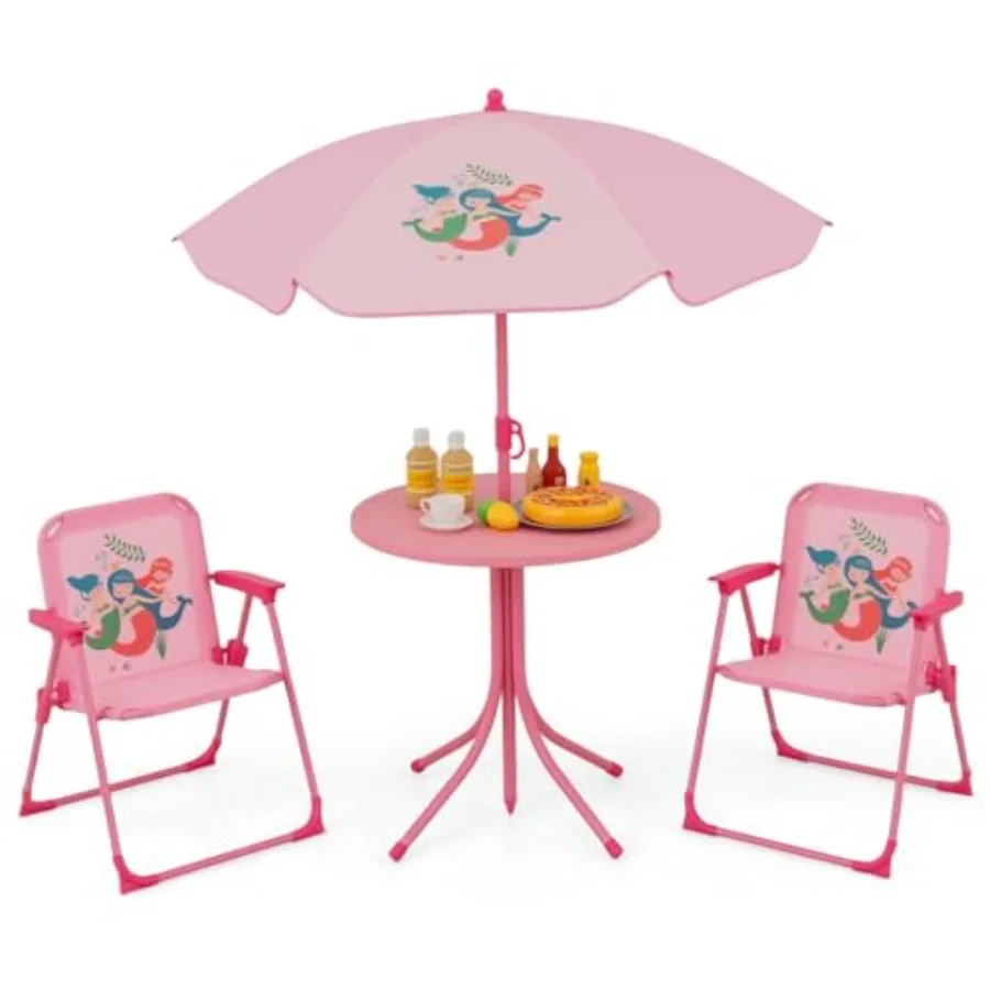 Picnic Table with 2 Folding Chairs Height Adjustable Umbrella Portable Outdoor Furniture for Patio Garden Backyard in Pink
Picnic Table with 2 Folding Chairs Height Adjustable Umbrella Portable Outdoor Furniture for Patio Garden Backyard in Pink