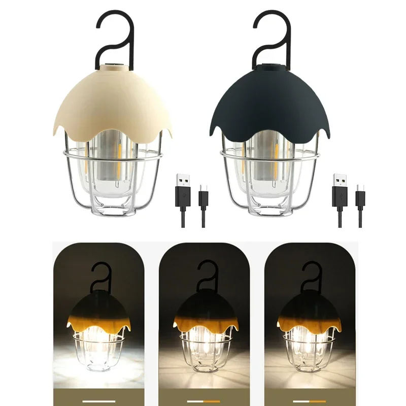 LED Hanging Lantern Portable Vintage Outdoor Camping Light Stepless Dimming USB Rechargeable for Indoor Garden Outdoor Hiking
LED Hanging Lantern Portable Vintage Outdoor Camping Light Stepless Dimming USB Rechargeable for Indoor Garden Outdoor Hiking