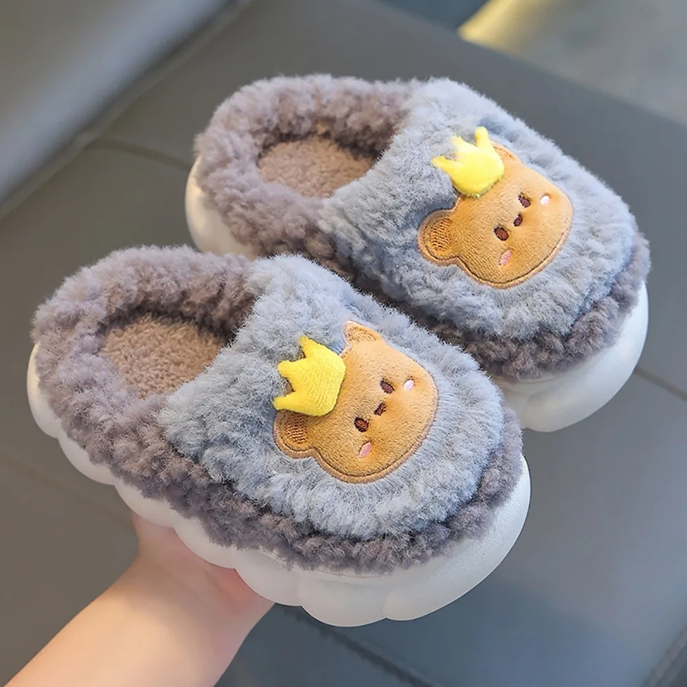 Kawaii Plush Children's Cotton Slippers Rabbit/Bear Girls Boys Indoor Slippers Cartoon Kids Furry Slippers
Kawaii Plush Children's Cotton Slippers Rabbit/Bear Girls Boys Indoor Slippers Cartoon Kids Furry Slippers