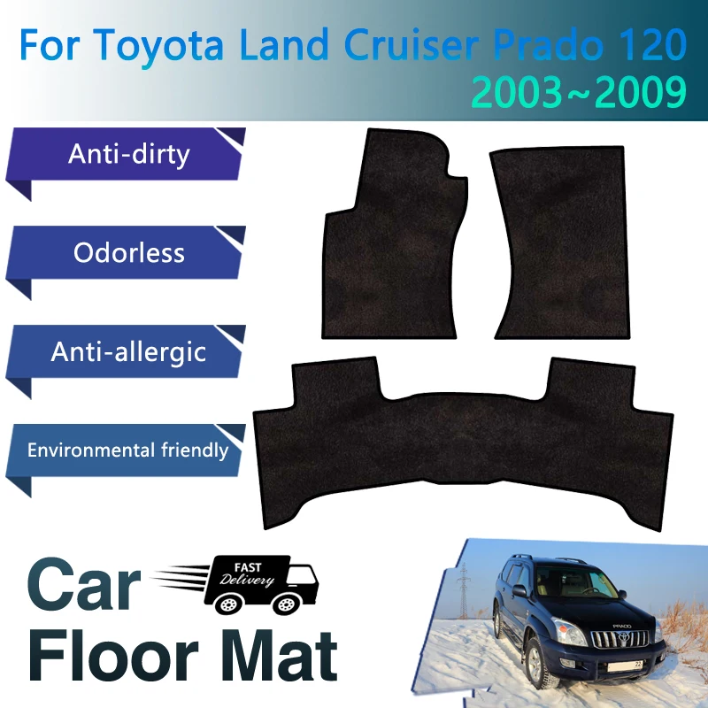 Car Mats Floor For Toyota Land Cruiser Prado 120 J120 2003~2009 Dirt-resistant Pads Floor Carpets Foot Cover Rug Car Accessories
Car Mats Floor For Toyota Land Cruiser Prado 120 J120 2003~2009 Dirt-resistant Pads Floor Carpets Foot Cover Rug Car Accessories