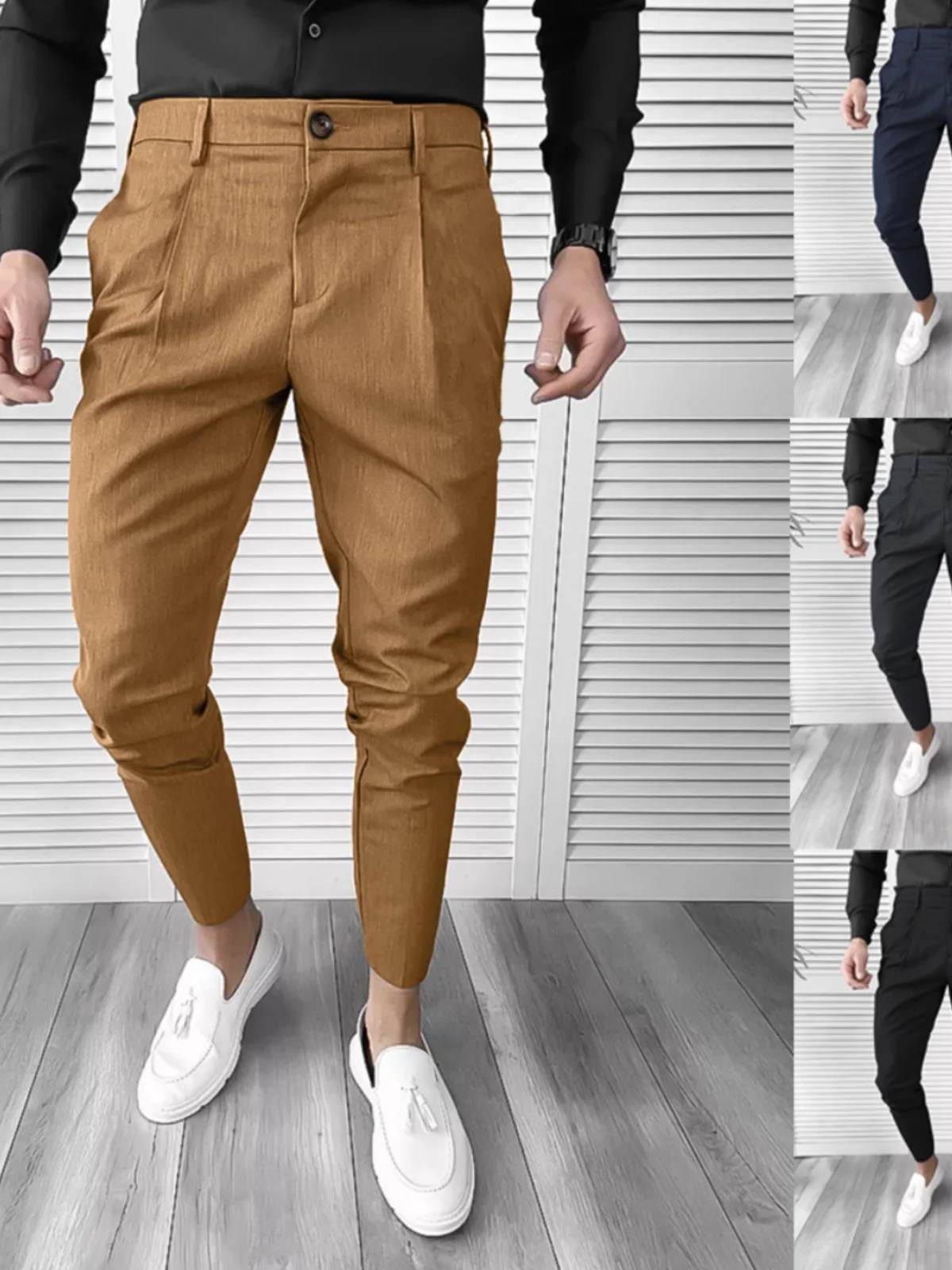 Busin Casual Men's Color Pants Formal Long Trousers Youthful Vitali Sle All Season Straight Leg Fit
Busin Casual Men's Color Pants Formal Long Trousers Youthful Vitali Sle All Season Straight Leg Fit