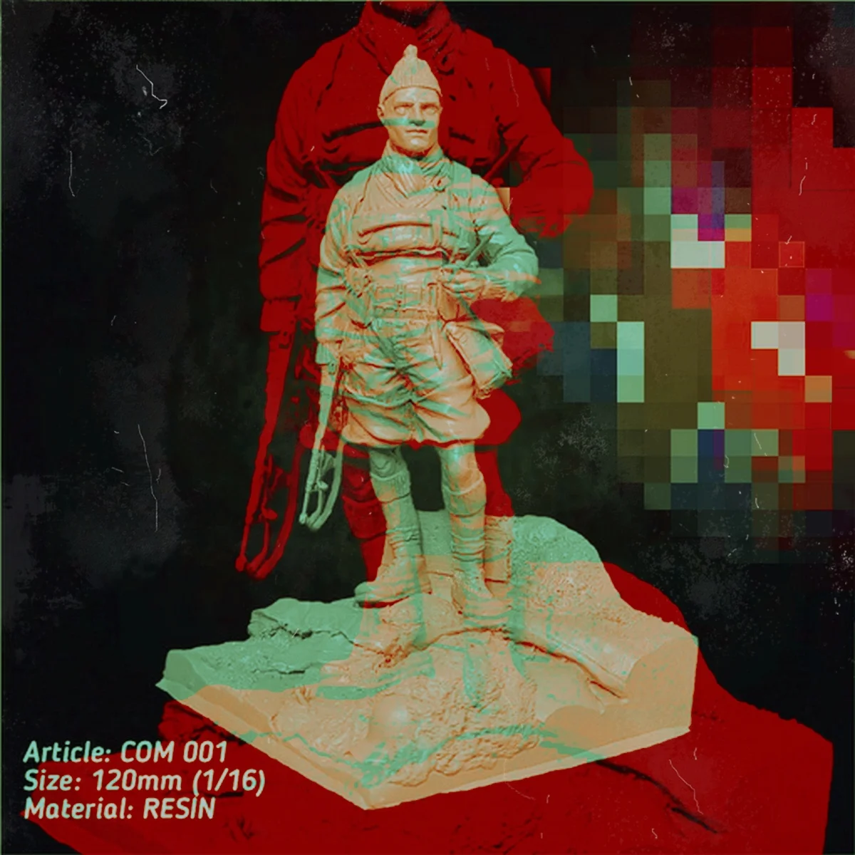 1/16 resin soldier model GK 120MM military theme two soldier figure unassembled and unpainted DIY kit 1330R
1/16 resin soldier model GK 120MM military theme two soldier figure unassembled and unpainted DIY kit 1330R