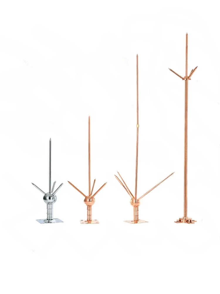 Copper Pure Copper Ightning Rod Large, Medium and Small Roof Outdoor Villa Project Protector Three-Fork Copper
Copper Pure Copper Ightning Rod Large, Medium and Small Roof Outdoor Villa Project Protector Three-Fork Copper