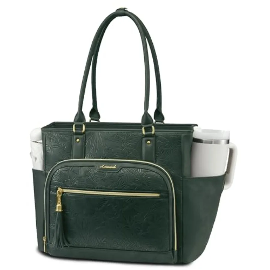 Laptop Tote Bag for Women With Large Cup Holder Vintage Leather Work Tote Bag for Teacher Nurse
Laptop Tote Bag for Women With Large Cup Holder Vintage Leather Work Tote Bag for Teacher Nurse