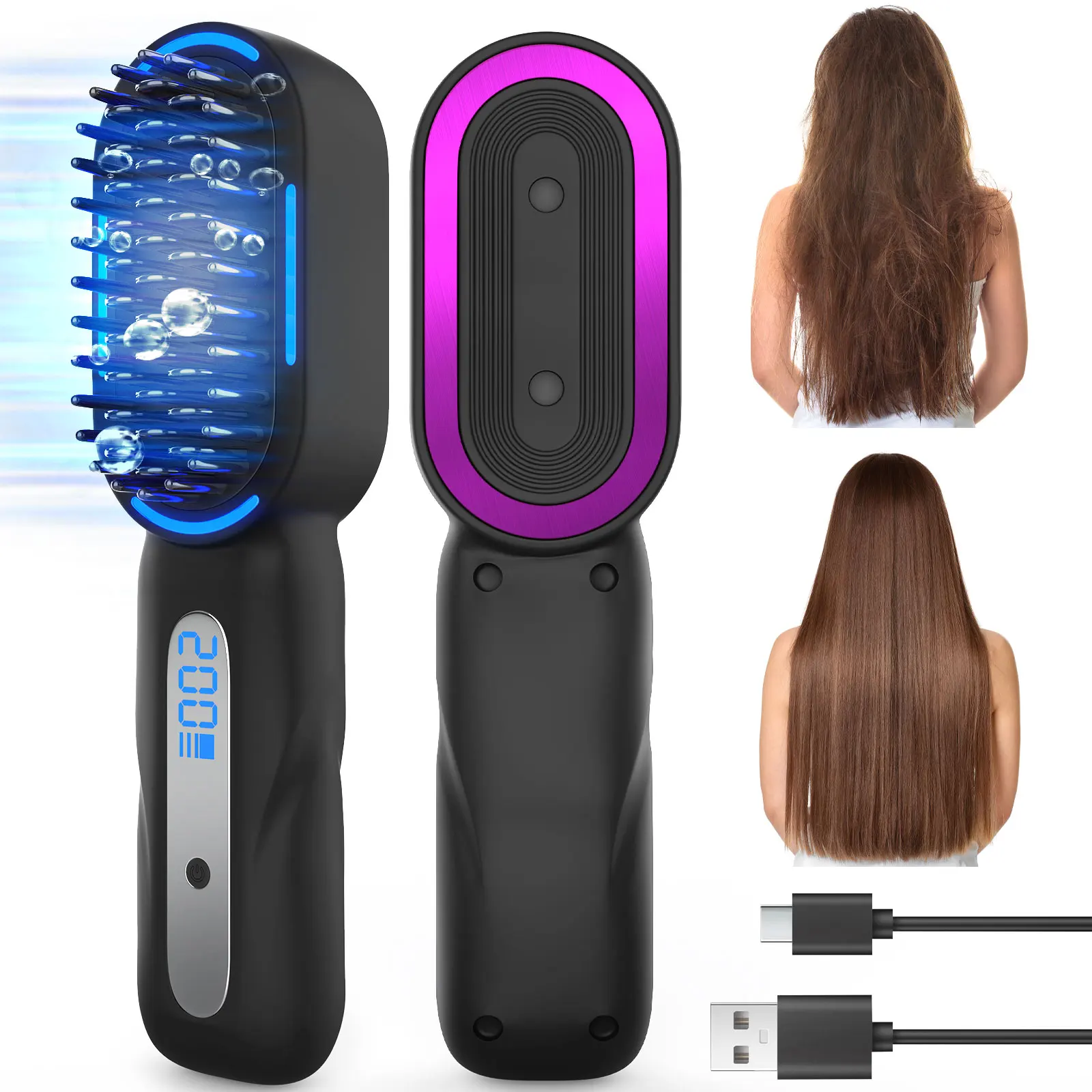 Electric Hot Comb Multifunctional Straight Hair Straightener Comb Negative Ion Anti-Scalding Styling Tool Straightening Brush
Electric Hot Comb Multifunctional Straight Hair Straightener Comb Negative Ion Anti-Scalding Styling Tool Straightening Brush