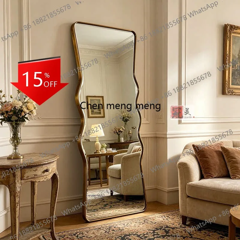 R134 French retro full-length mirror wall-mounted American cloakroom special-shaped floor-to-ceiling mirror bedroom fitting mirr
R134 French retro full-length mirror wall-mounted American cloakroom special-shaped floor-to-ceiling mirror bedroom fitting mirr
