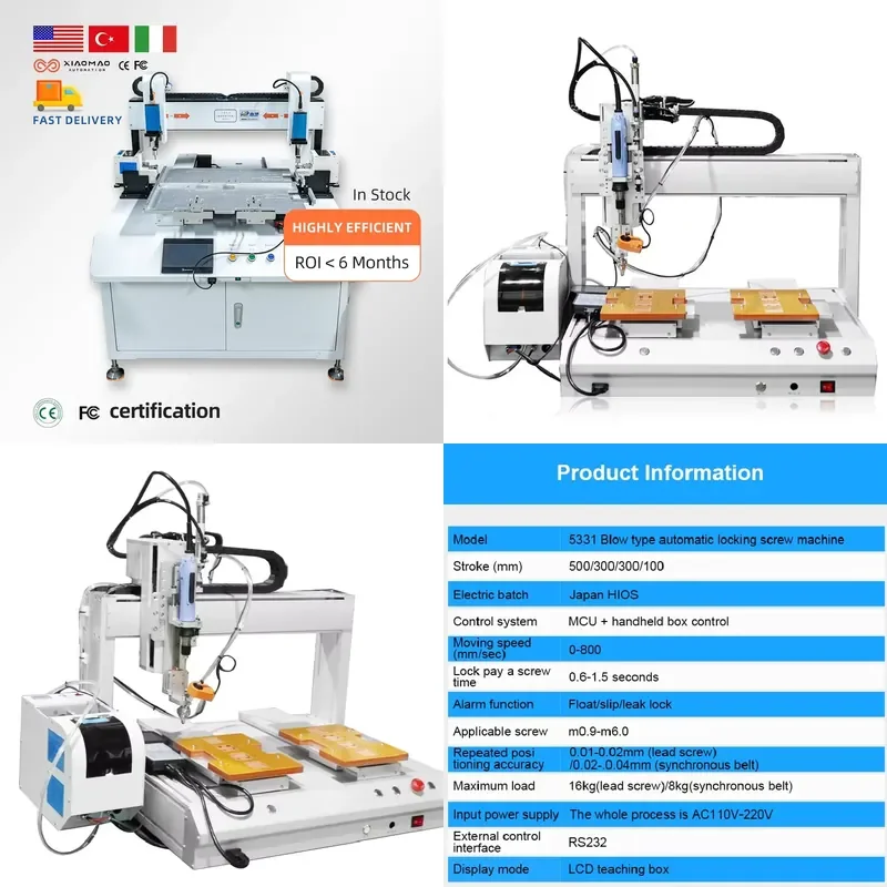 2026 High Quality Automatic Adsorption Screw Packing Machine Engine Gear PLC 1 Year Warranty Motor Pump Bearing Industry
2026 High Quality Automatic Adsorption Screw Packing Machine Engine Gear PLC 1 Year Warranty Motor Pump Bearing Industry