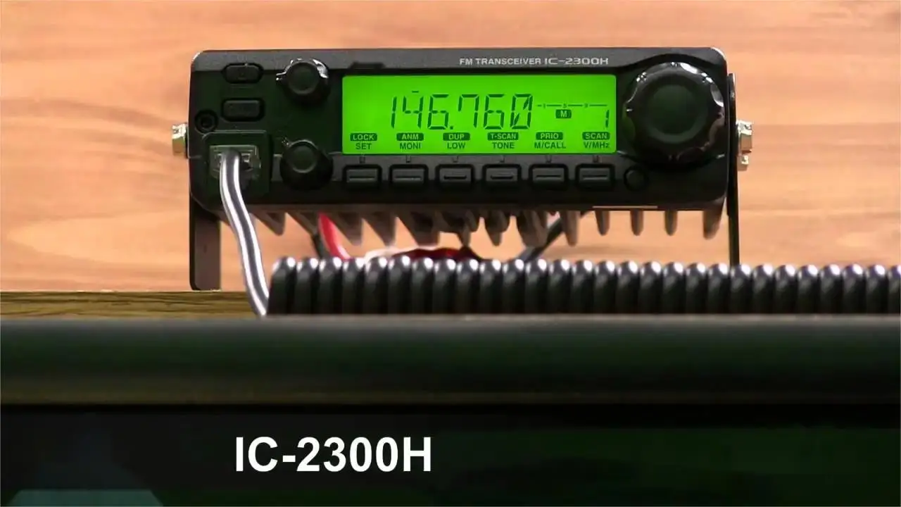 IC 2300H IC-2300H 50 Watts VHF 144 - 148 MHz Fm Mobile Transceiver
IC 2300H IC-2300H 50 Watts VHF 144 - 148 MHz Fm Mobile Transceiver