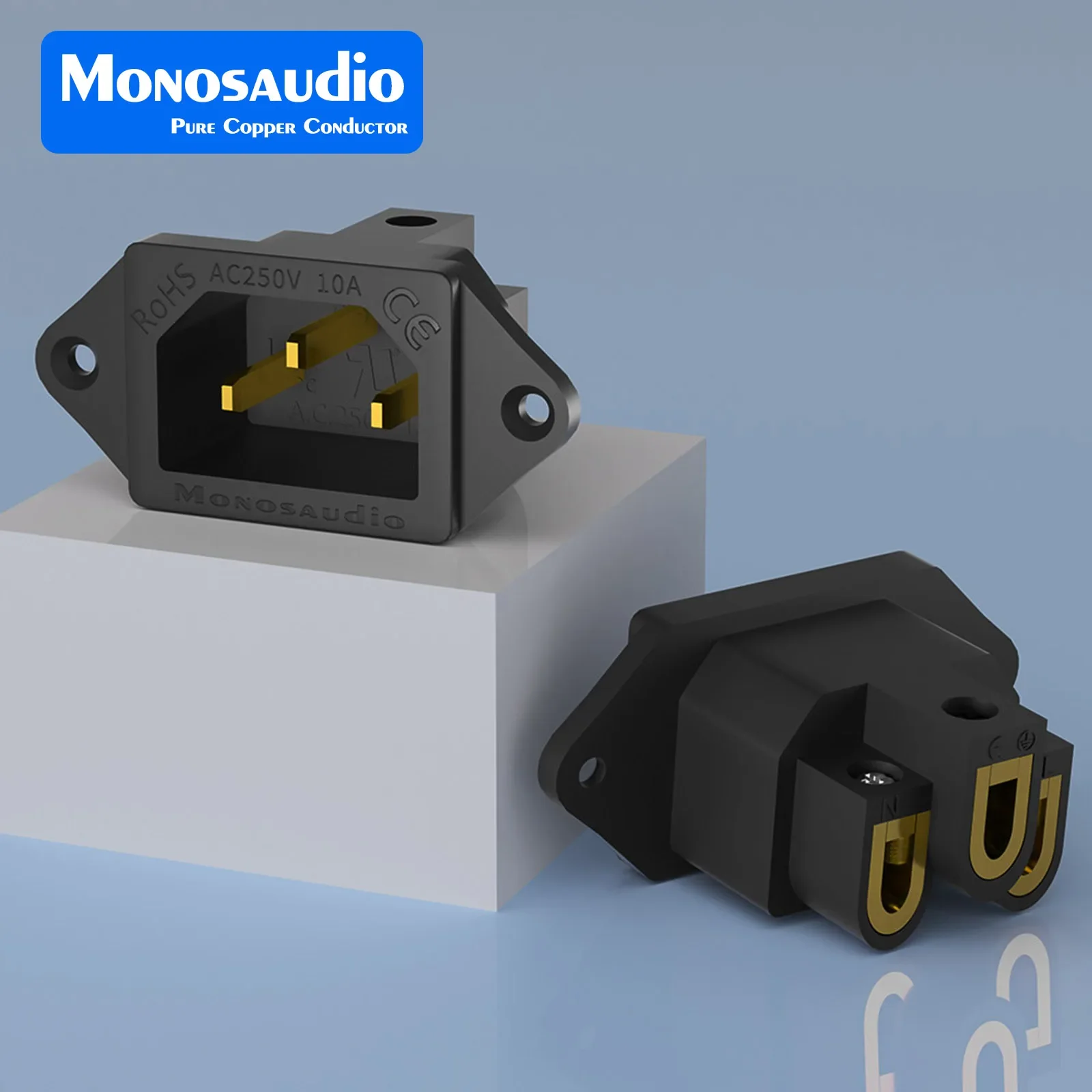 Monosaudio IB70(G) Pure Red Copper Power Inlet , Pure Copper IEC socket AC 250V 15A Screw Lock IEC320 C14 Power Socket
Monosaudio IB70(G) Pure Red Copper Power Inlet , Pure Copper IEC socket AC 250V 15A Screw Lock IEC320 C14 Power Socket
