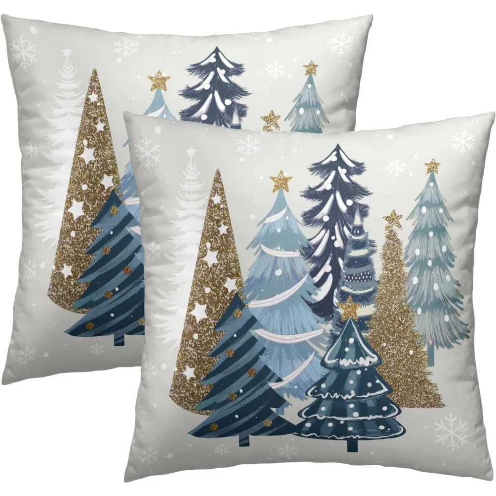 Christmas Trees Throw Pillow Covers 16x16, 2 Pcs Blue Xmas Trees Winter Pine Forest Farmhouse Decorative Pillow Cases Cushion Co
Christmas Trees Throw Pillow Covers 16x16, 2 Pcs Blue Xmas Trees Winter Pine Forest Farmhouse Decorative Pillow Cases Cushion Co