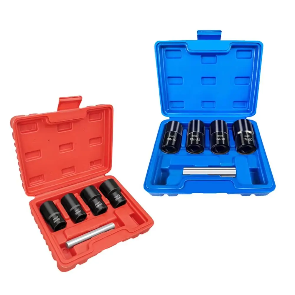 17mm 19mm 21mm 22mm Twist Socket Set Lug Tool Locking Wheel Nut Removal Extractor Socket Tool Set 1/2Inch Drive Impacts Bolt
17mm 19mm 21mm 22mm Twist Socket Set Lug Tool Locking Wheel Nut Removal Extractor Socket Tool Set 1/2Inch Drive Impacts Bolt