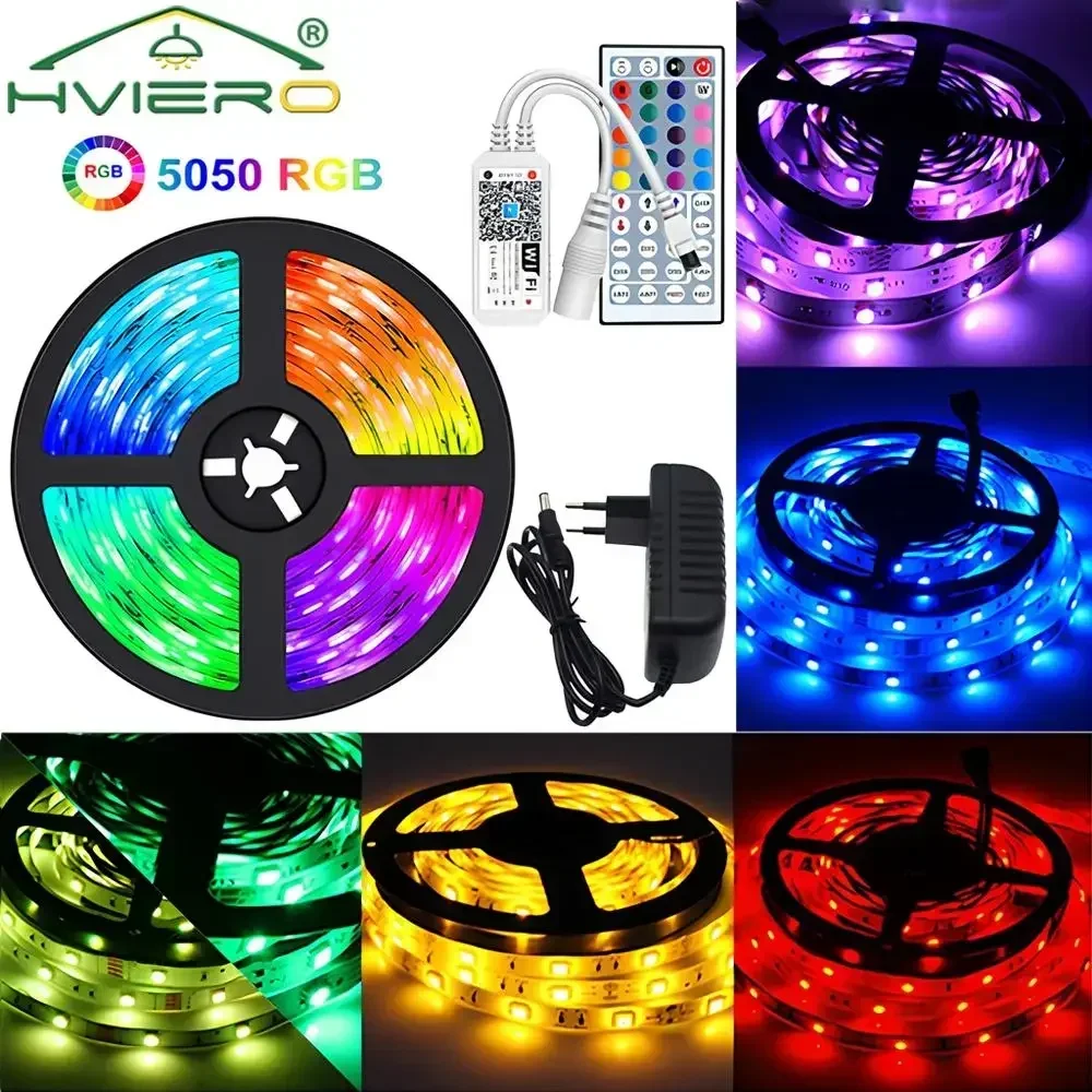 150Led Flexible Ribbon 44Key WIFI Controller 5050 RGB Led Strip Lights Wall Lamp 5M 10M DC 12V For Room Light Decor TV Backlight
150Led Flexible Ribbon 44Key WIFI Controller 5050 RGB Led Strip Lights Wall Lamp 5M 10M DC 12V For Room Light Decor TV Backlight