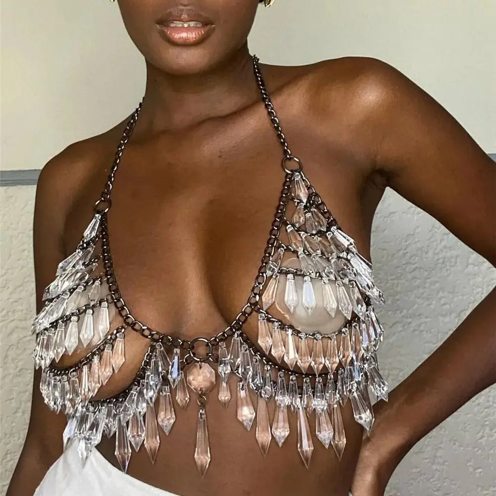 New Gemstone Necklace Bohemian Y2k Layered Accessories Openwork Vest-Style Body Chain Niche Design Sexy Layered Necklace
New Gemstone Necklace Bohemian Y2k Layered Accessories Openwork Vest-Style Body Chain Niche Design Sexy Layered Necklace