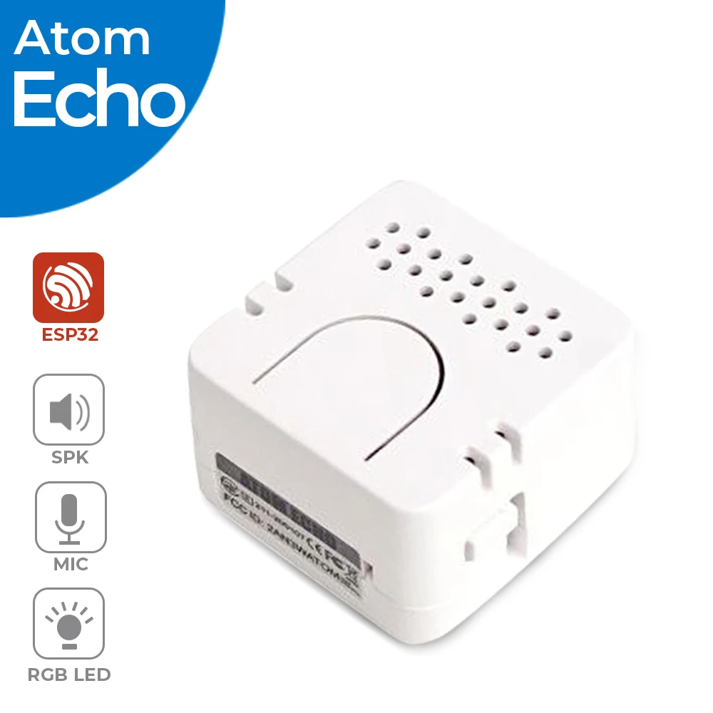 Официальный комплект для разработки интеллектуальных динамиков M5Stack ATOM Echo ESP32
Официальный комплект для разработки интеллектуальных динамиков M5Stack ATOM Echo ESP32
