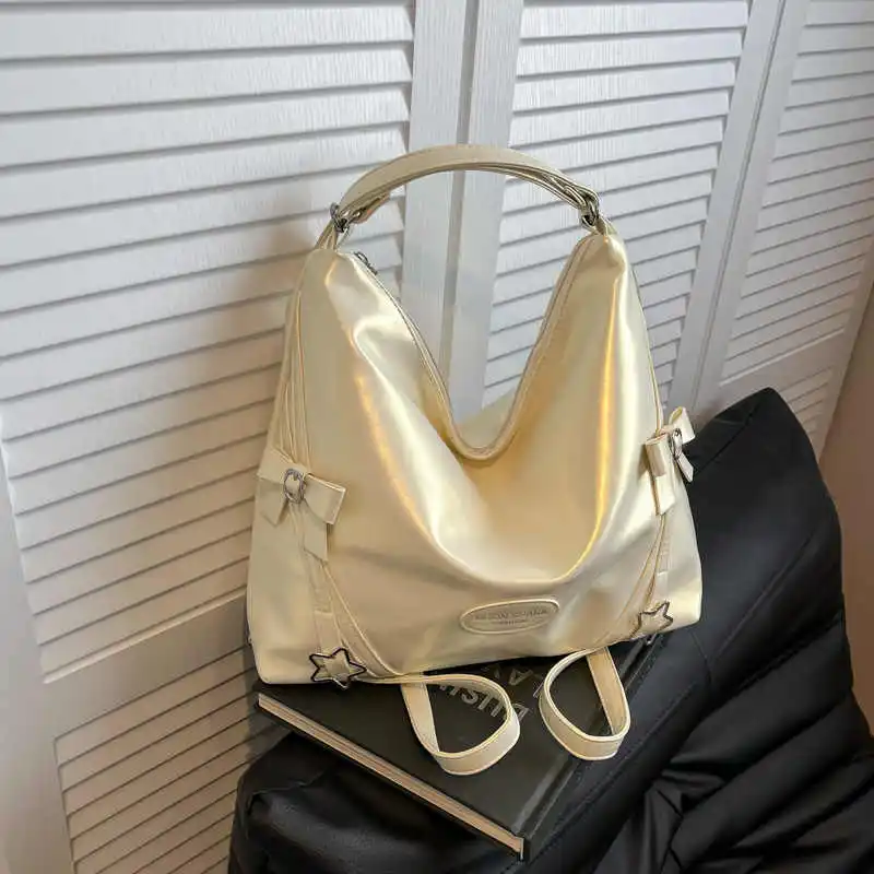 Versatile Crossbody Bags Spring PU Leather Solid Color Star Pattern Single Shoulder Bag Commuter Large Capacity Bow Backpack
Versatile Crossbody Bags Spring PU Leather Solid Color Star Pattern Single Shoulder Bag Commuter Large Capacity Bow Backpack