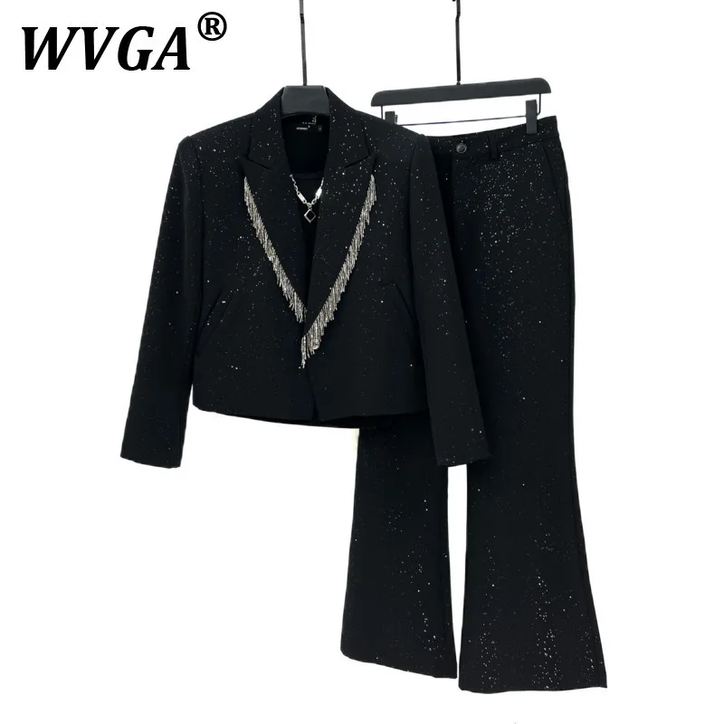 WVGA Spring Autumn New Man Tide Starry Sky Trendy Short Blazer Niche Chic Casual Flared Suit Pants Two Pieces Sets Ins Y2K W9815
WVGA Spring Autumn New Man Tide Starry Sky Trendy Short Blazer Niche Chic Casual Flared Suit Pants Two Pieces Sets Ins Y2K W9815