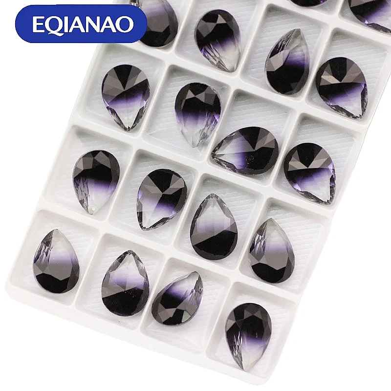 EQIANAO 10PCS 13x18mm Teardrop Gradient Crystal Rhinestones Faceted Gems for Clothing Jewelry Making Nail Art Decoration
EQIANAO 10PCS 13x18mm Teardrop Gradient Crystal Rhinestones Faceted Gems for Clothing Jewelry Making Nail Art Decoration