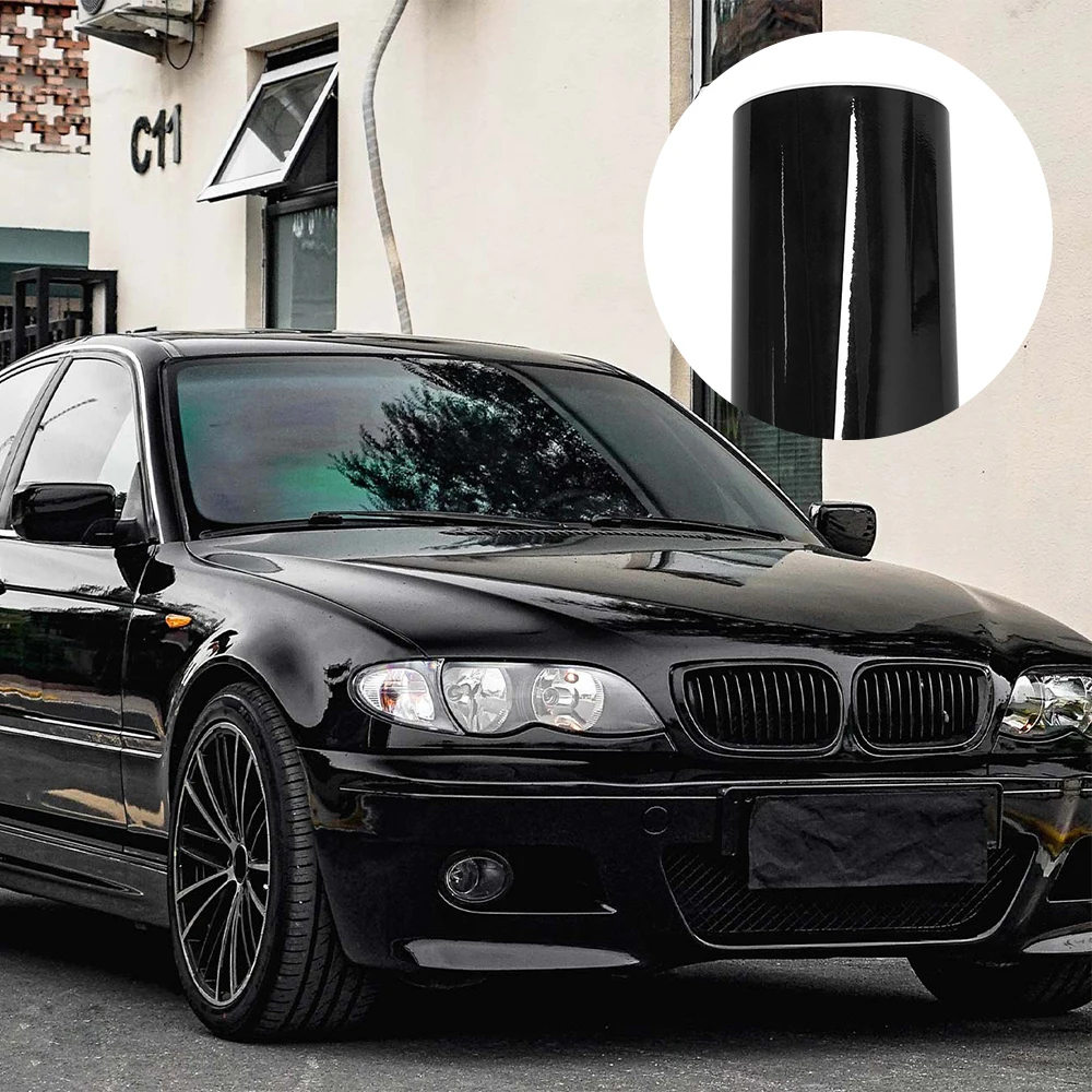 Glossy Bright Black Car Wrap Stickers Bubble Free Color Change Vinyl Film Decal Car Accessories Exterior Interior Decoration
Glossy Bright Black Car Wrap Stickers Bubble Free Color Change Vinyl Film Decal Car Accessories Exterior Interior Decoration