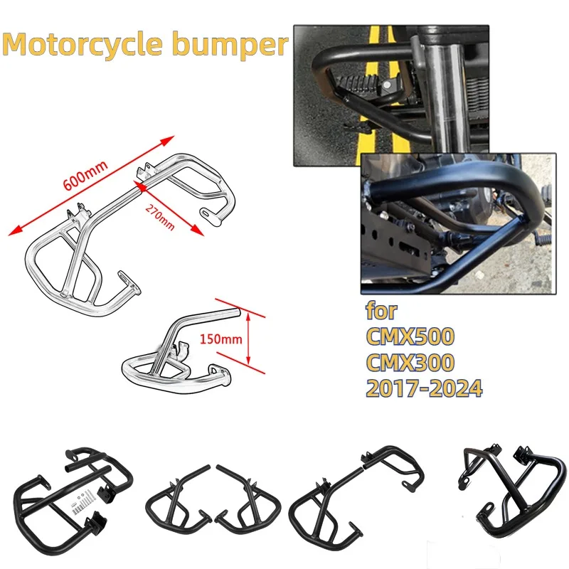Motorcycle Crash Bars Protector For CMX300 CMX500 2017-2024 Bumper Engine Guard
Motorcycle Crash Bars Protector For CMX300 CMX500 2017-2024 Bumper Engine Guard