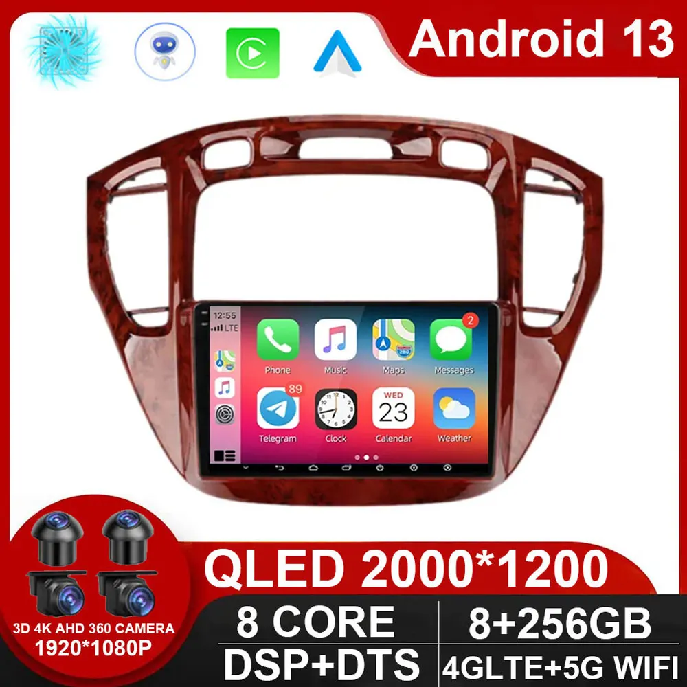 Android 13 Car Radio For Toyota Highlander 1 XU20 2001 - 2007 Multimedia Video Player Navigation Stereo 2 Din DVD Head Unit
Android 13 Car Radio For Toyota Highlander 1 XU20 2001 - 2007 Multimedia Video Player Navigation Stereo 2 Din DVD Head Unit