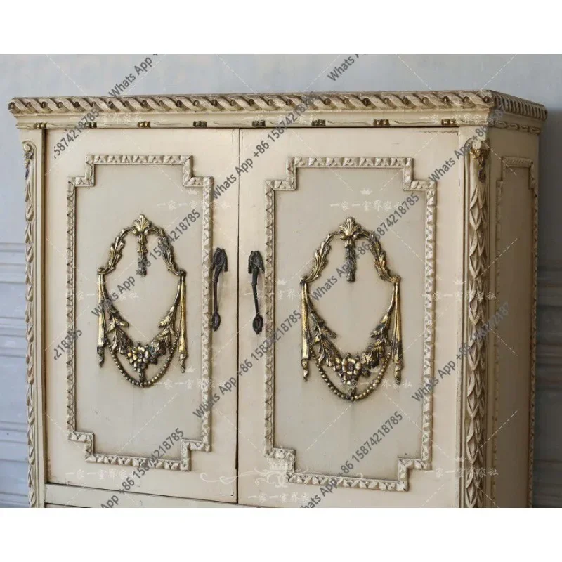 X25 French Carved Solid Wood Wardrobe American Country Bedroom Storage Cabinet Locker European Retro Children's Wardrobe Customi
X25 French Carved Solid Wood Wardrobe American Country Bedroom Storage Cabinet Locker European Retro Children's Wardrobe Customi