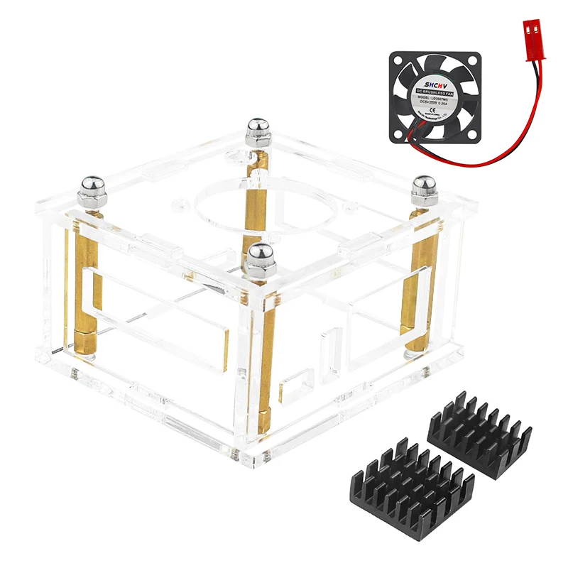 Orange Pi Zero 3 Acrylic Case Optional Cooling Fan Heatsink Active Passive Cooler Transparent Shell for Orange Pi Zero 3
Orange Pi Zero 3 Acrylic Case Optional Cooling Fan Heatsink Active Passive Cooler Transparent Shell for Orange Pi Zero 3
