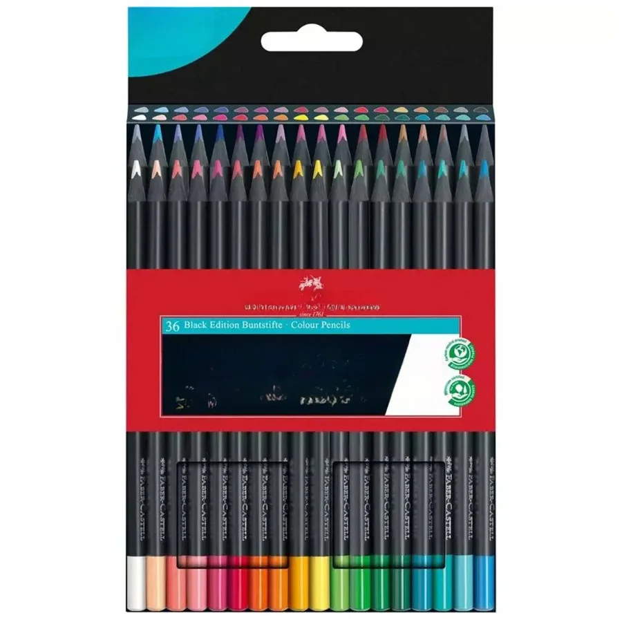 Black Edition Colored Pencils: 36 Count Colored Pencils, Art Supplies for Beginners
Black Edition Colored Pencils: 36 Count Colored Pencils, Art Supplies for Beginners