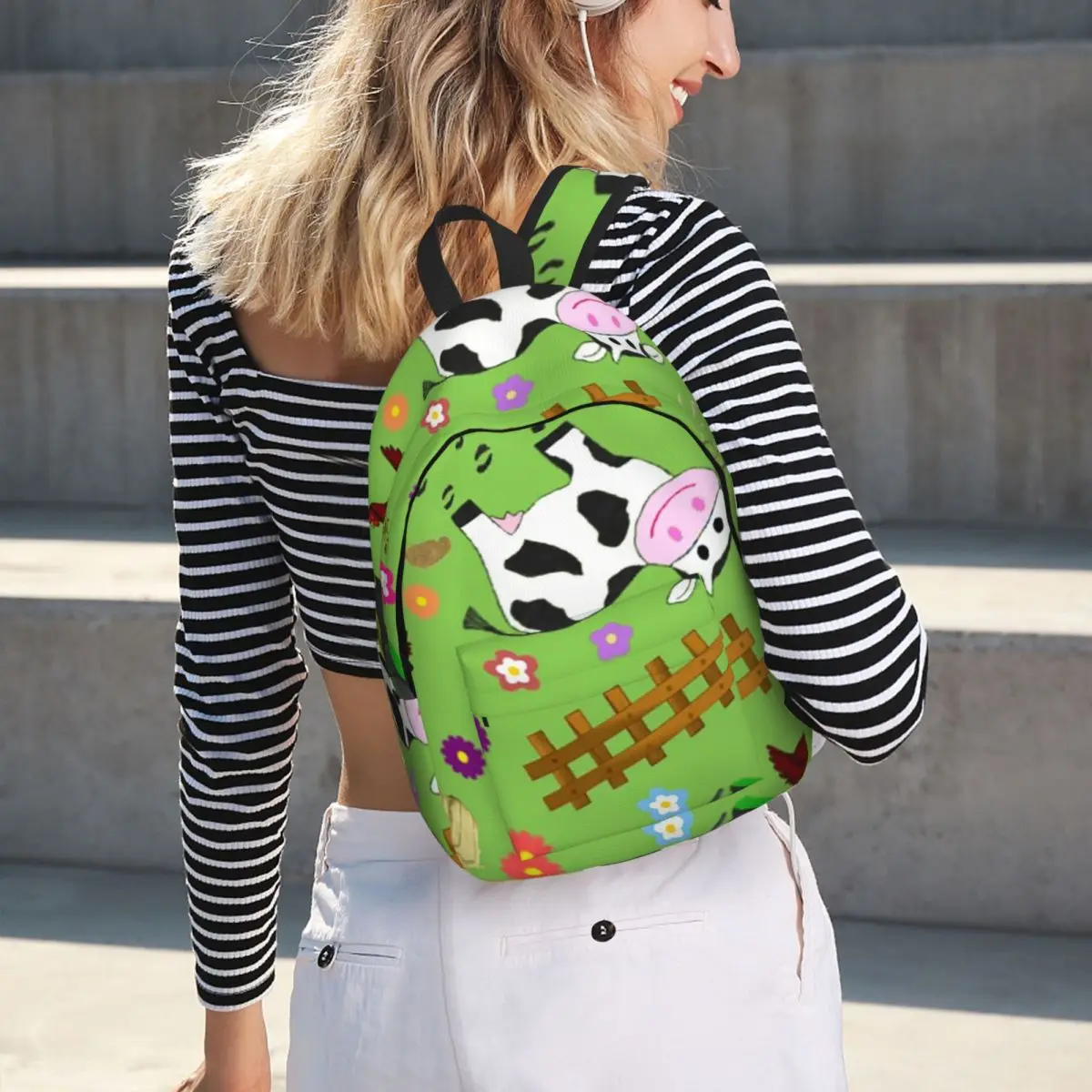 Farmyard Cow And Tractor Student Backpack School Bag Hiking Travel Daypack for Boys Girls Bookbag Shoulder Bags
Farmyard Cow And Tractor Student Backpack School Bag Hiking Travel Daypack for Boys Girls Bookbag Shoulder Bags