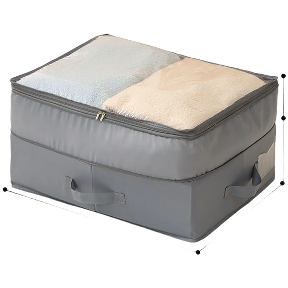 Foldable Under Bed Storage Box with Transparent Lid for Clothes Quilts Compression Organizer 50x40x15cm Polyester PP Board
Foldable Under Bed Storage Box with Transparent Lid for Clothes Quilts Compression Organizer 50x40x15cm Polyester PP Board