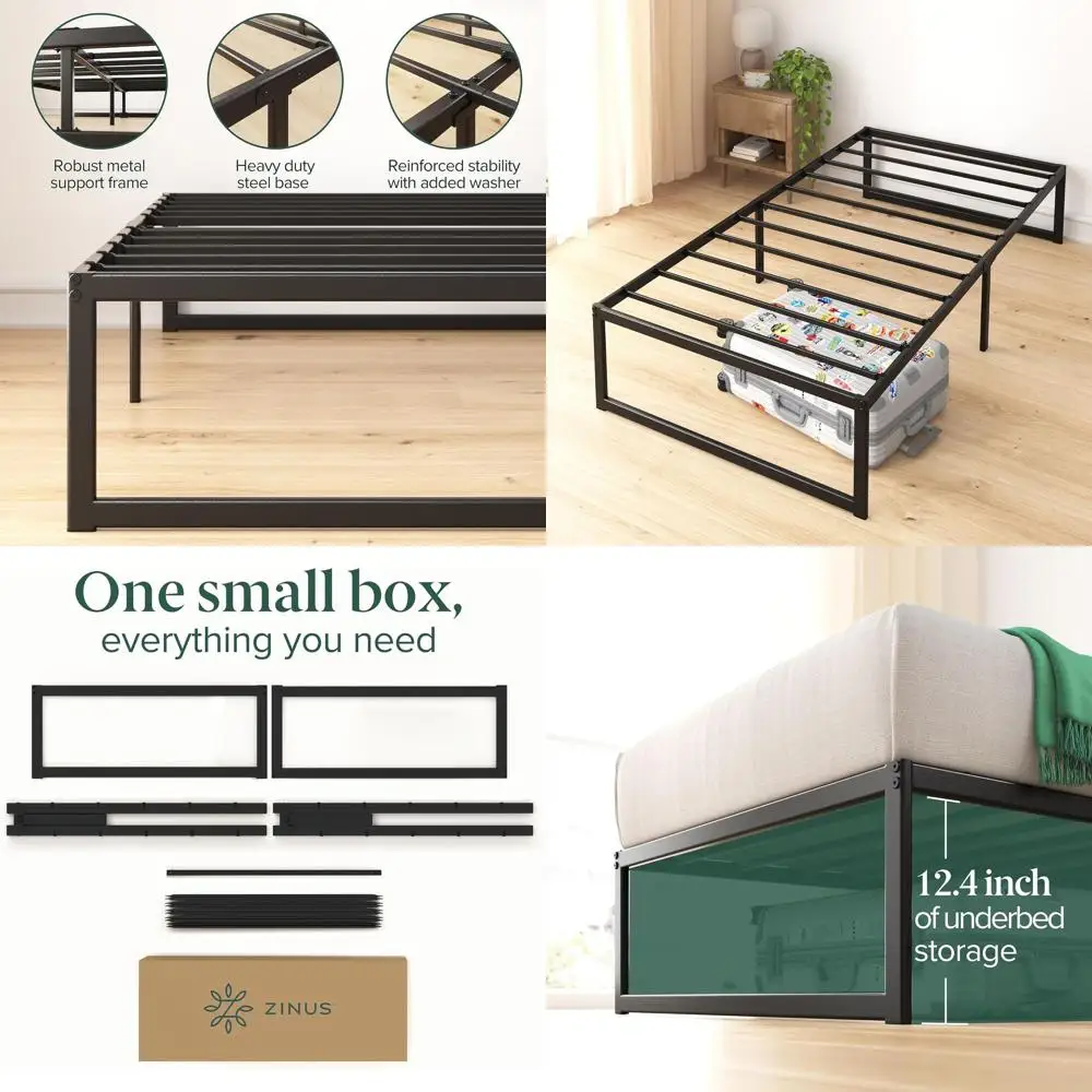 Кровать-платформа со стальными планками Zinus ABEL 14, простая сборка, без коробчатой пружины, экологически чистая упаковка, черный двойной
Кровать-платформа со стальными планками Zinus ABEL 14, простая сборка, без коробчатой пружины, экологически чистая упаковка, черный двойной