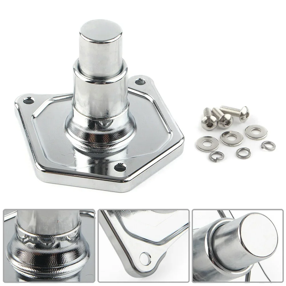 CNC Machined Aluminum Chromed Solenoid Cap With Built In Start Mechanism For Enhanced Functionality on For Big Twins
CNC Machined Aluminum Chromed Solenoid Cap With Built In Start Mechanism For Enhanced Functionality on For Big Twins