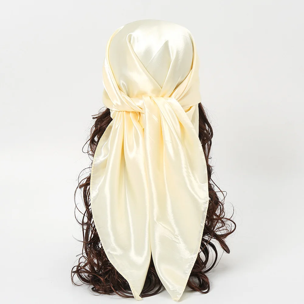 90cm Solid Colors Neckerchief Hijab Scarf For Women Silk Satin Headband Hair Scarves Female Square Shawls Head Scarfs For Ladies
90cm Solid Colors Neckerchief Hijab Scarf For Women Silk Satin Headband Hair Scarves Female Square Shawls Head Scarfs For Ladies